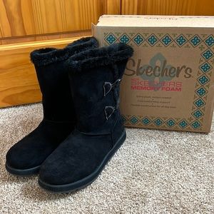 Skechers Black Boots Size 8